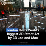 London, the renowned street artists 3D Joe & Max