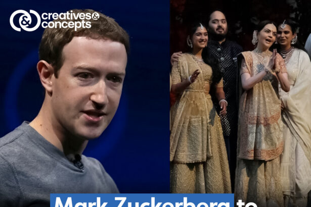 Mark Zuckerberg attending Mukesh Ambani's son in India