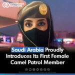 Cairo witnessed the historic debut of Saudi Arabia's first female camel patrolwoman