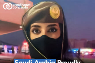 Cairo witnessed the historic debut of Saudi Arabia's first female camel patrolwoman