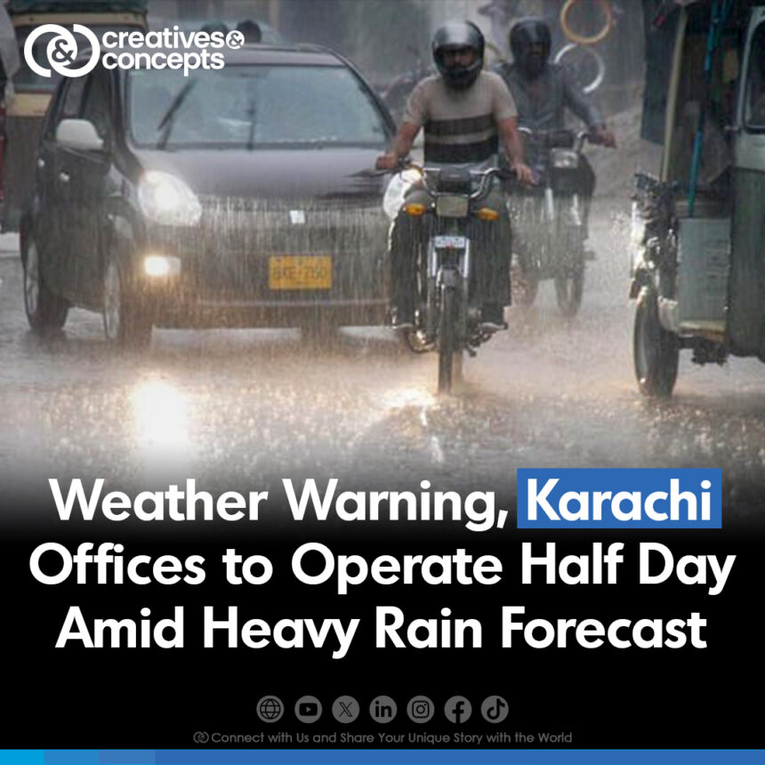 PDMA warns of urban flooding KARACHI