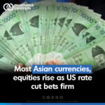 Most Asian currencies, equities rise as US rate cut bets firm