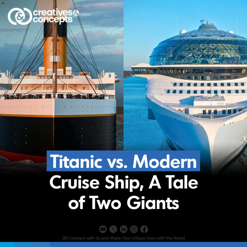 Titanic was an impressive vessel in its time, modern cruise ships