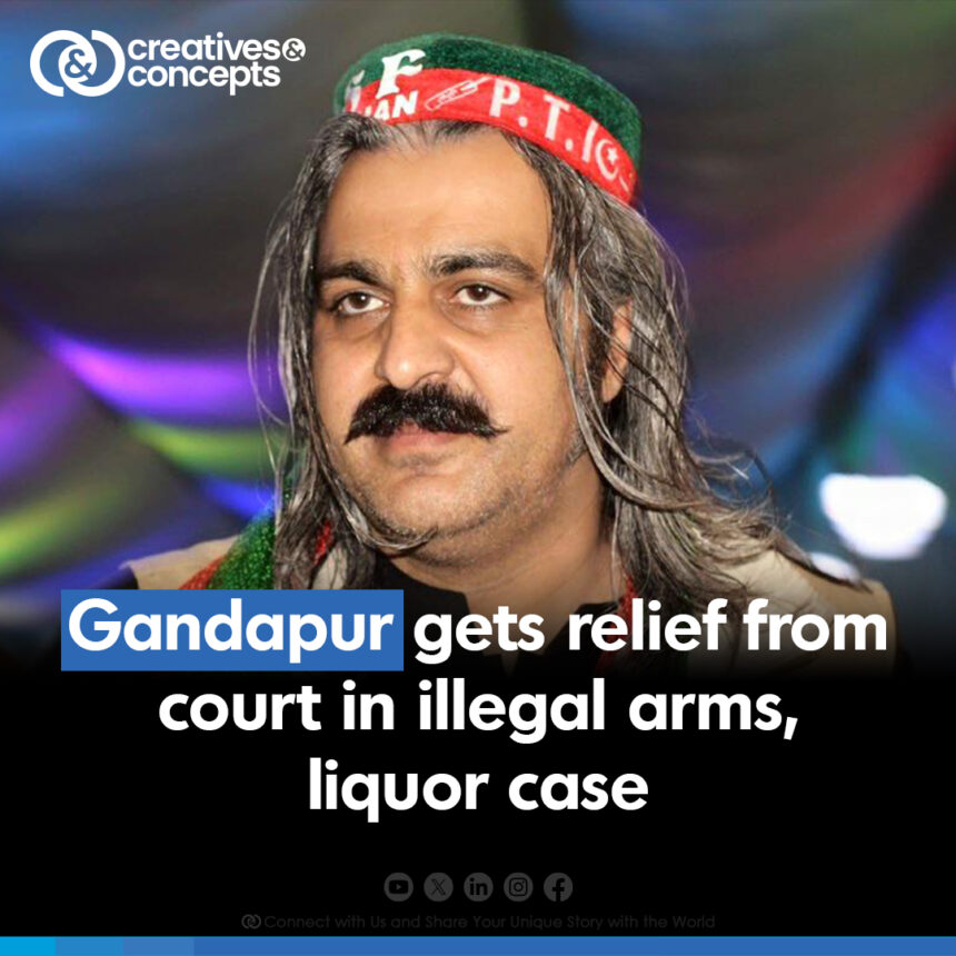 Gandapur gets relief from court in illegal arms, liquor case