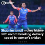 Shabnim Ismail, the South African fast bowler