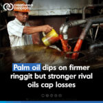 Malaysian palm oil futures experienced a slight dip on Thursday