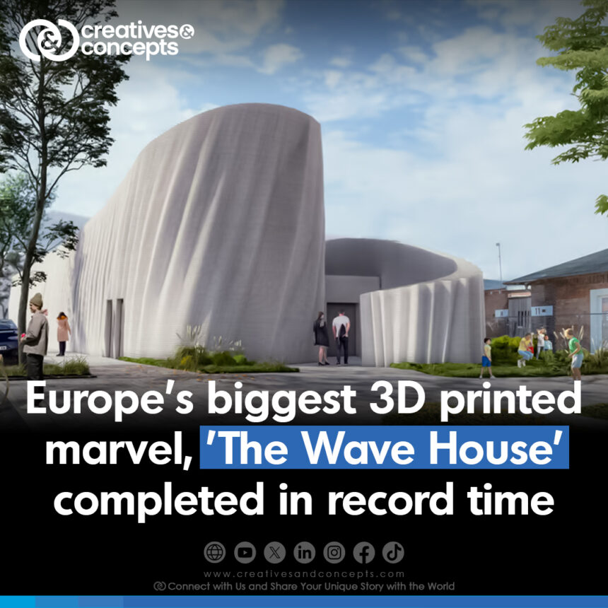 Europe's biggest 3D printed marvel The Wave House completed in record time