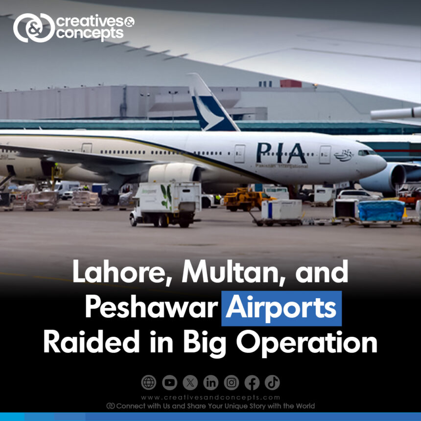 Lahore, Multan and Peshawar Airports Raided in Big Operation