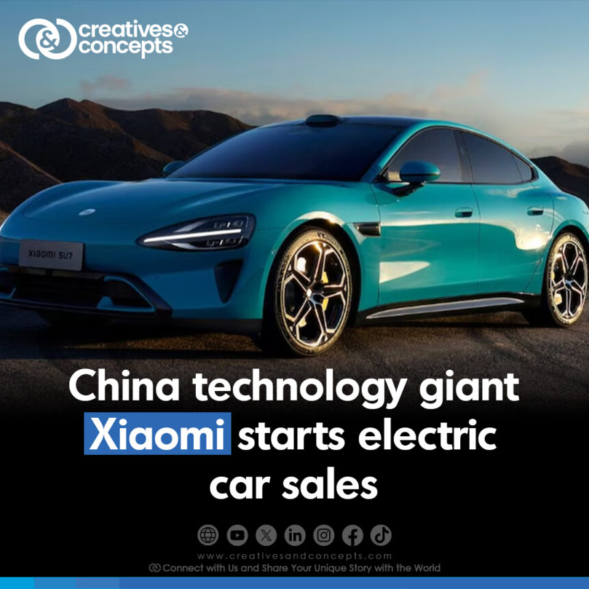 China technology giant Xiaomi starts electric car sales