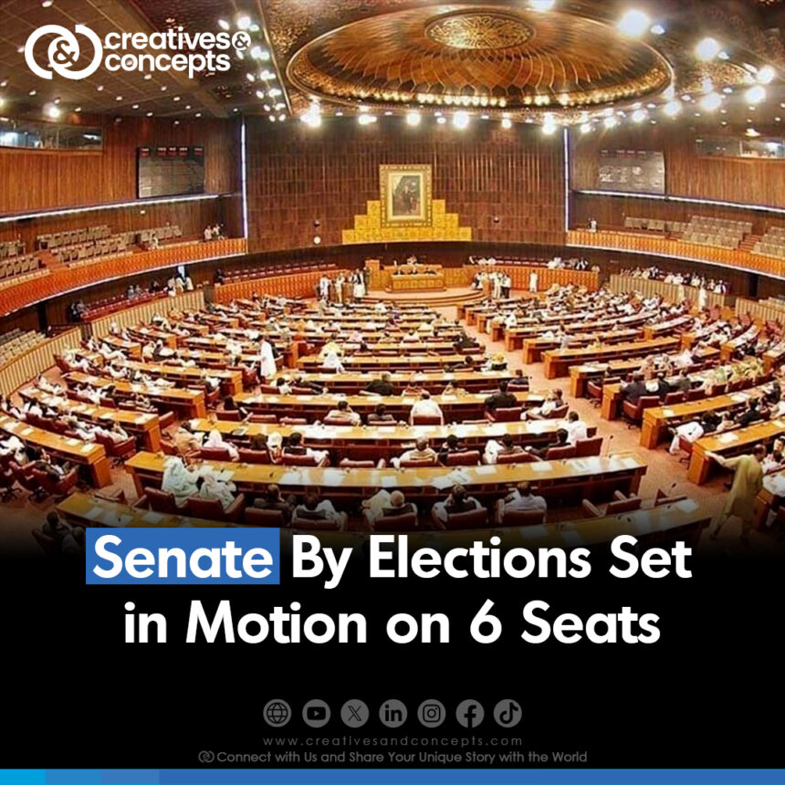 Polling is underway for the by-elections on six general seats of the Senate