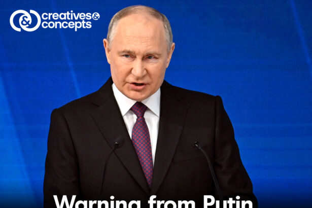 Russian President Vladimir Putin cautioned the West