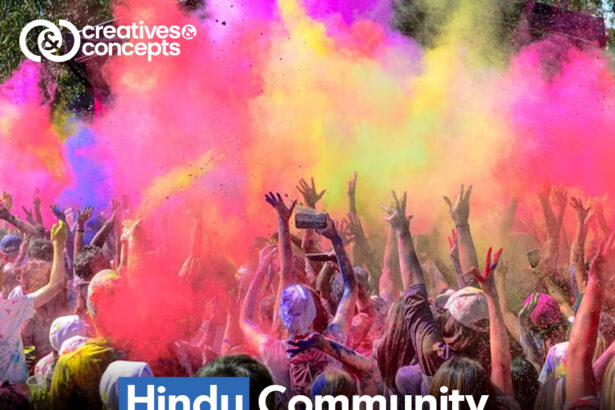 Hindu community Holi