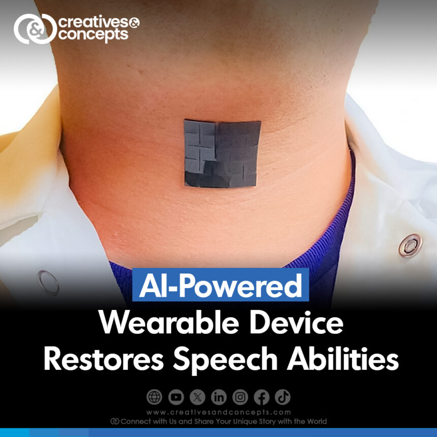 AI-Powered Wearable Device Restores Speech Abilities