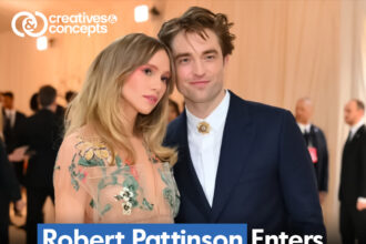 Robert Pattinson and Suki Waterhouse celebrate