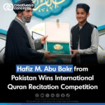 Hafiz M.Abu Bakr from Pakistan Wins International Quran Recitation Competition