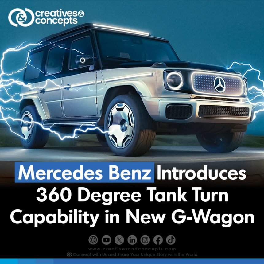 Mercedes Benz Introduces 360 Degree Tank Turn Capability in New G-Wagon